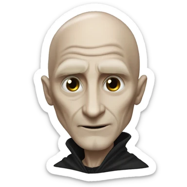 lord voldemort as harry potter with scar sticker