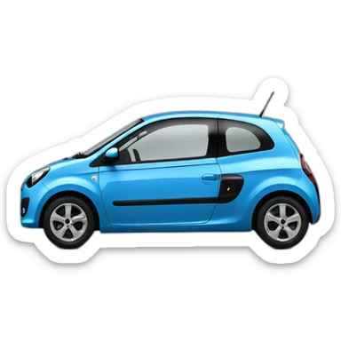 renault twingo 2013 blue sticker