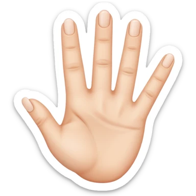 Three fingers sticker