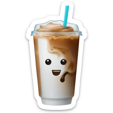 Iced coffee sticker