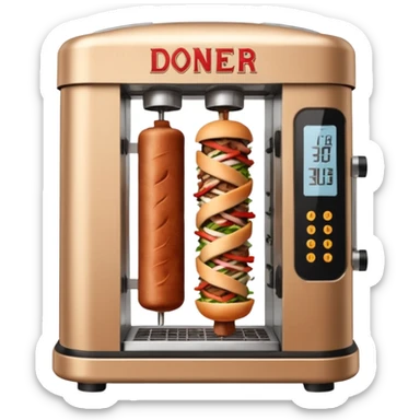 döner spit machine sticker