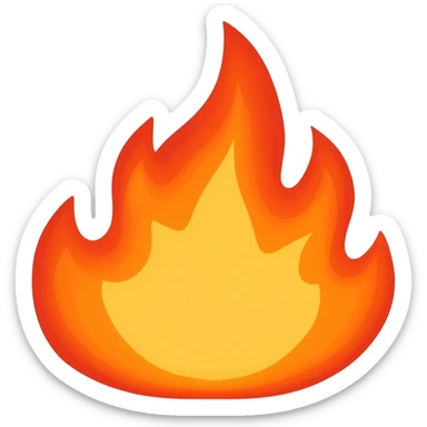 fire lightning sticker