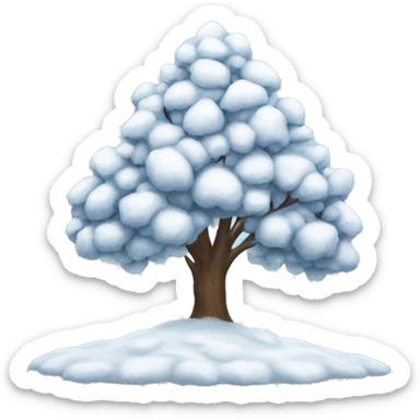 Snow tree sticker
