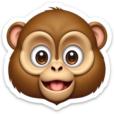 Goofy ahh monkey sticker