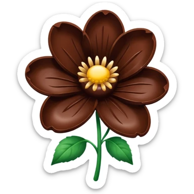 Fleur en chocolat sticker