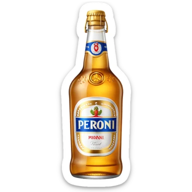 PERONI BOTTLE unbranded sticker