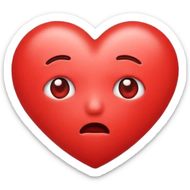 Nervous love emojis sticker
