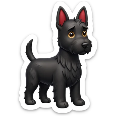 Scottie dog emoji sticker