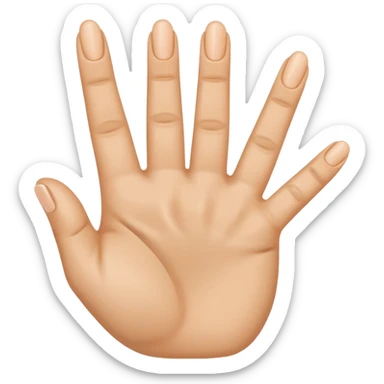 187 Handzeichen Bitte mache mir einen Emoji der mit der linken Hand den Mittelfinger auf den kleinenfinger und den Ringfinger auf den Daumen und der Zeigefinger in die Luft und mit der rechten Hand bitte den Mittelfinger nach unten und den Zeigefinger leicht nach oben sticker