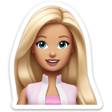 barbie title  sticker