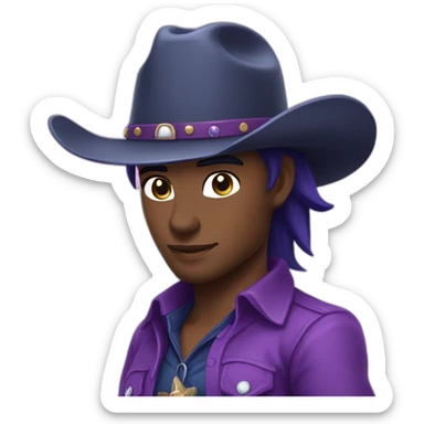 twilight sparkle cowboy sticker