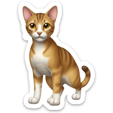 Sokoke Cat Breed Full Body sticker