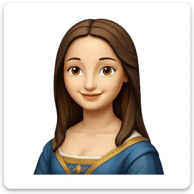 monalisa painting sticker