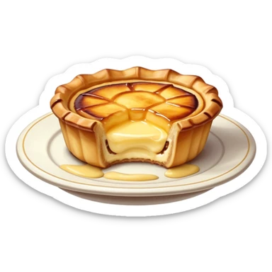 A portuguese pastel de nata  sticker