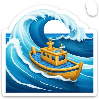 navegar por el mar sticker