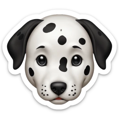 dalmatian face sticker