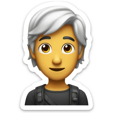 Raising eyebrow with a smirk sticker