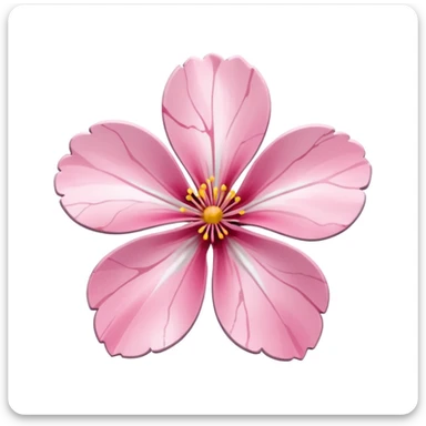 sakura flower with marble texture sticker