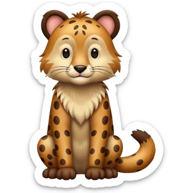 Zoo animal, full body. sticker