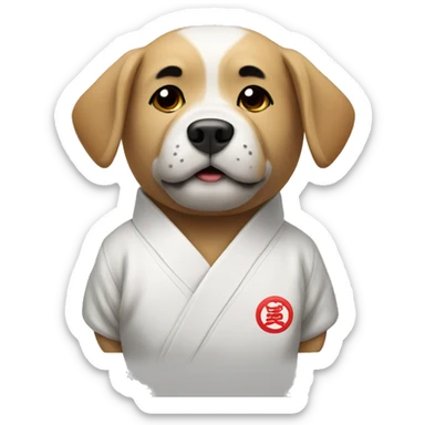 dog judo sticker