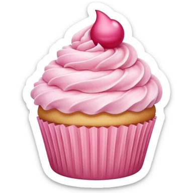 pink berry vanila cupcake sticker
