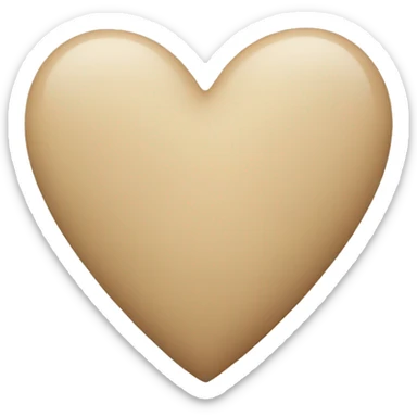 Beige healing heart sticker
