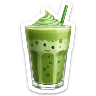 Ice Matcha latte sticker