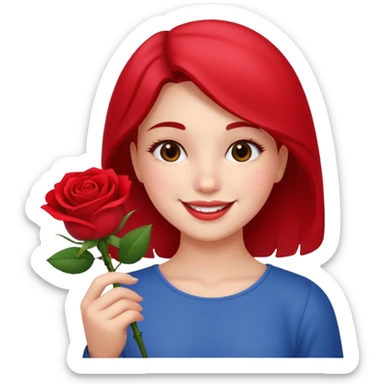 Happy rose day my love ashi sticker