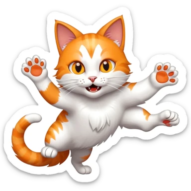 cat attack 1 sticker