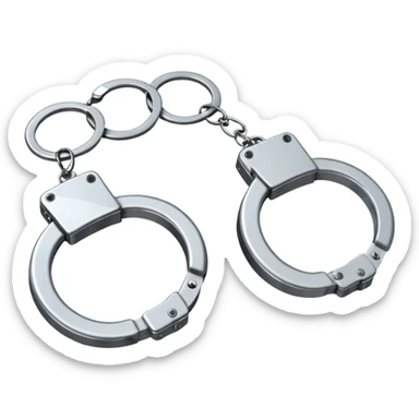 Handcuffs – shiny metal cuffs bdsm style sticker