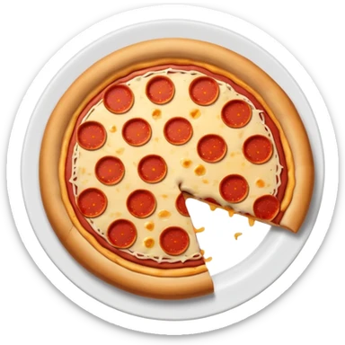circle pizza sticker