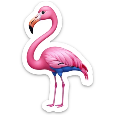 Blue Flamingo 🦩 sticker