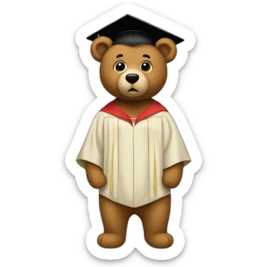 Kanye West graduation bear sticker