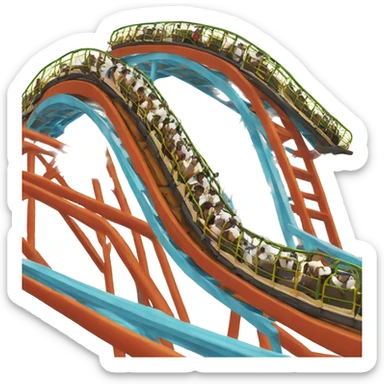 roller coaster sticker