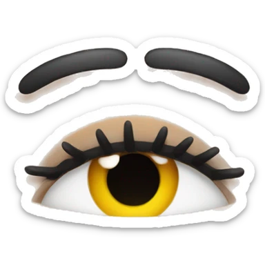 long eyelashes sticker