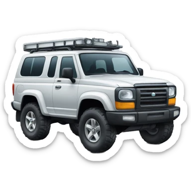 A Four Wheel drive car  sticker