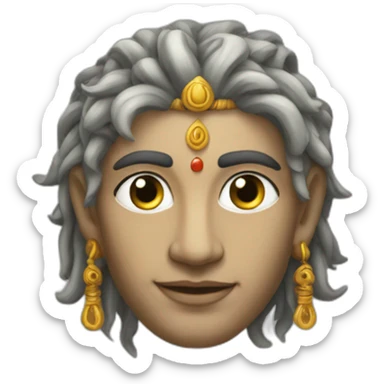 Shiva trisul sticker