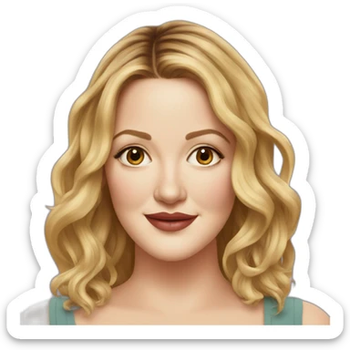 drew barrymore sticker