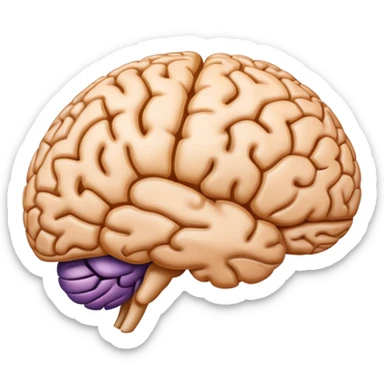 Frontal lobe of the brain loading  sticker