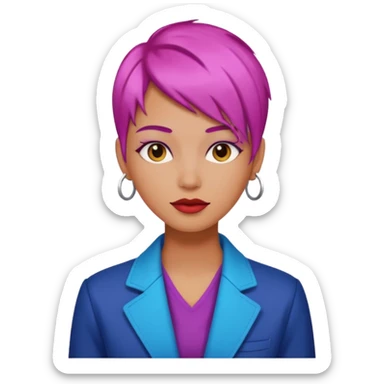 brush hair dye sticker