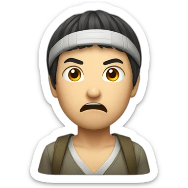 Japanese angry sticker