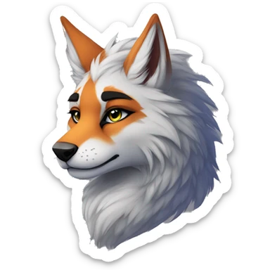 Edgy anthro furry by Falvie, LiLaiRa, AngieWolf sticker