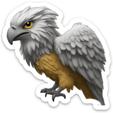Griffon flamboyant  et inspirant, simple, épurer  sticker