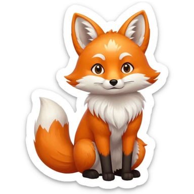 Make a kitsune fox sticker