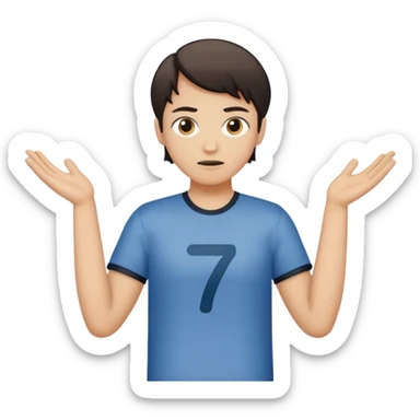 Putting the 🤷 with the sex on the left and seven on the right sticker