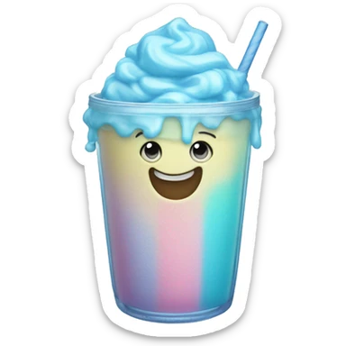 pastel blue slushie sticker