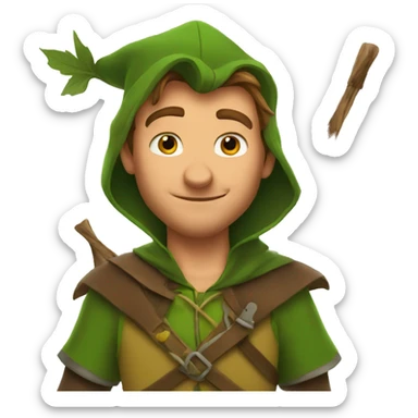 robin hood disney sticker