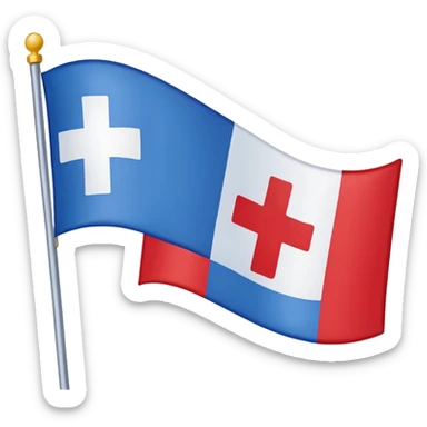 create a flag where the layout is like georgian one big cross for corner. the big cross i want is yellow and top right blue too left red bottom right red bottom left blue a big cross in the middle but iinside the flag not some other. just create georgian flag but the collors as i sayd sticker