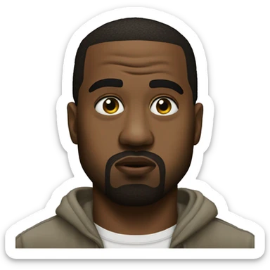 kanye west side eye sticker