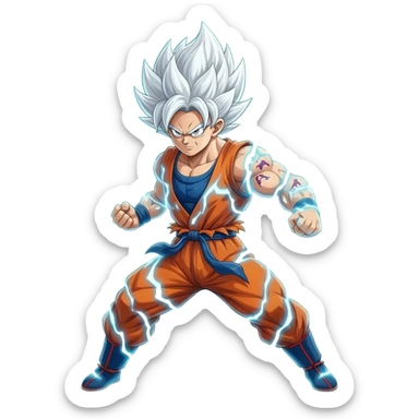 Goku ulta instinct sticker